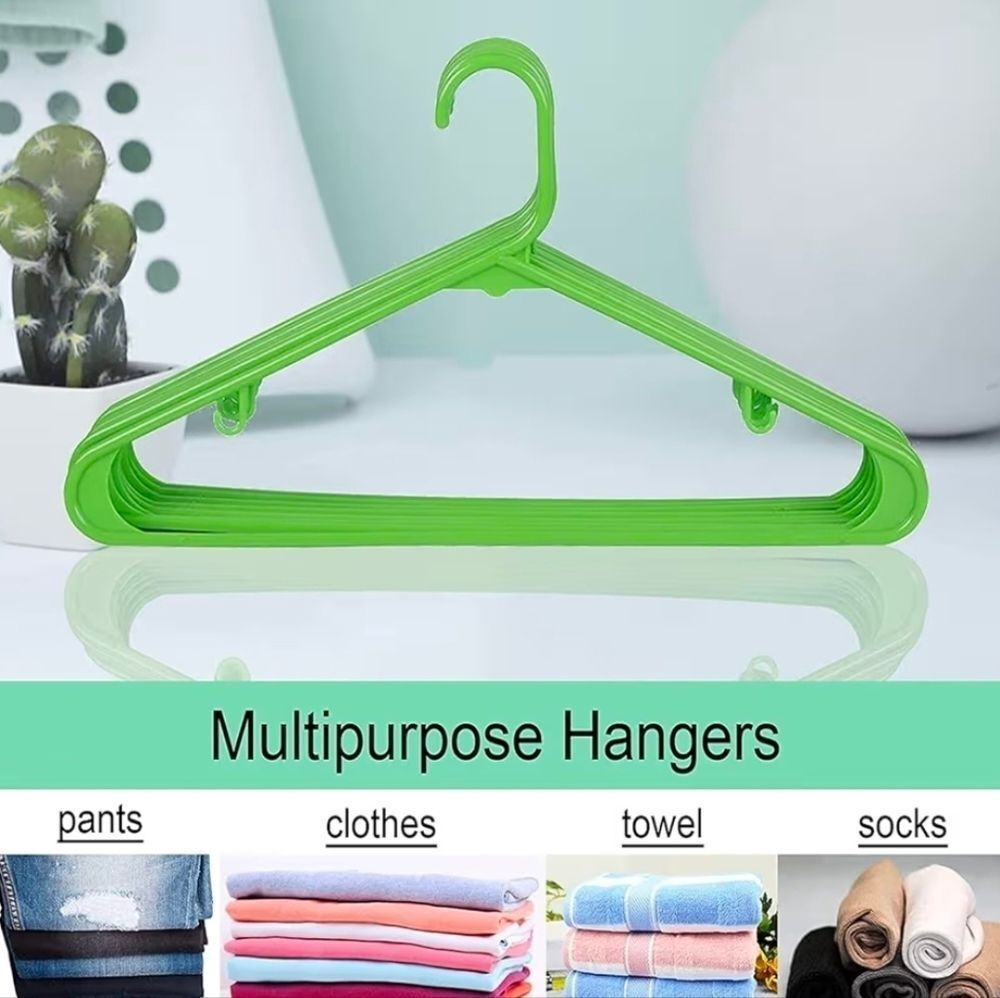๐LimeโGreen Pack of 25 Durable Tubular Plastic Hangers
